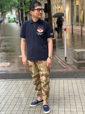 「AVIREX（アヴィレックス）のアイテム（腕時計）」を使った、K.ODAさん（メンズ・178cm）の春コーディネート