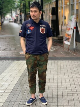 「AVIREX（アヴィレックス）のアイテム（腕時計）」を使った、K.ODAさん（メンズ・178cm）の春コーディネート