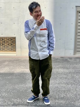 「AVIREX（アヴィレックス）のアイテム（リング）」を使った、K.ODAさん（メンズ・178cm）の春コーディネート