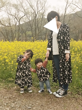 「kids」｜「アイテム（アンサンブル）」を使った、y mamさん（キッズ・100cm）の春コーディネート