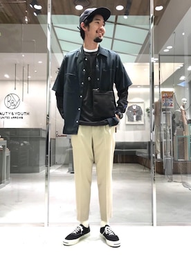 坂手 雄貴さん（メンズ・181cm）の春コーディネート