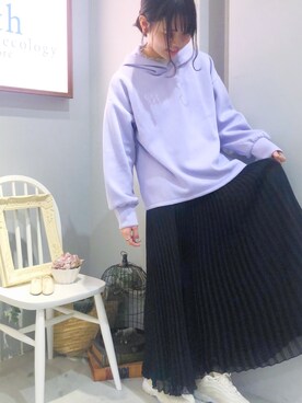 「FILA（フィラ）のアイテム（シューズ）」を使った、めーさん（レディース・158cm）の春コーディネート