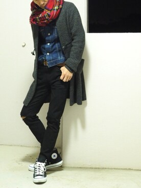 senna.さん（メンズ・171cm）の冬コーディネート