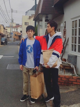 「Nike air huarache」｜やなぎゆーまさん（メンズ・178cm）の春コーディネート