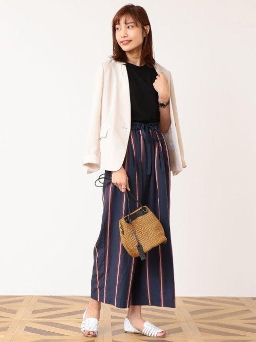 グリーンレーベルリラクシング トリアセ キザミカラー セットアップ green label relaxing（グリーンレーベルリラクシング）の「[L