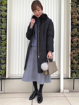 森 美彩さん(レディース・169cm)の冬コーディネート