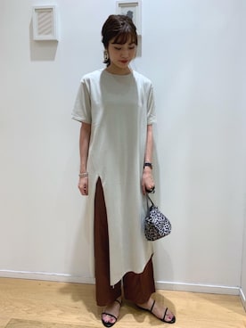 「ONE-PIECE」｜森 美彩さん（レディース・169cm）の夏コーディネート