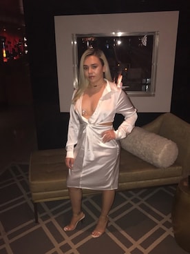 「アイテム（ブラジャー）」を使った、Stephanie Aguayoさん（レディース・153cm）の夏コーディネート
