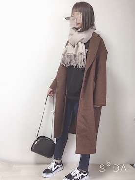 「NOWiSTYLE（ナウアイスタイル）のアイテム」を使った、kodommyさん（レディース・151cm）の冬コーディネート