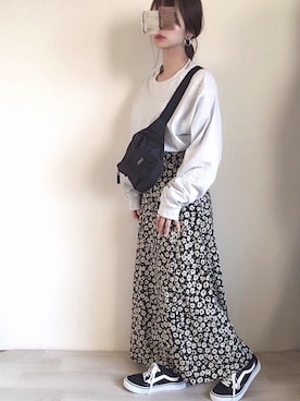 「mystic（ミスティック）のビッグロンT（Tシャツ/カットソー）」を使った、kodommyさん（レディース・151cm）の春コーディネート
