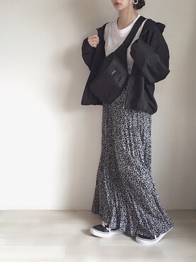 「花見」｜「アイテム（ブルゾン）」を使った、kodommyさん（レディース・151cm）の春コーディネート