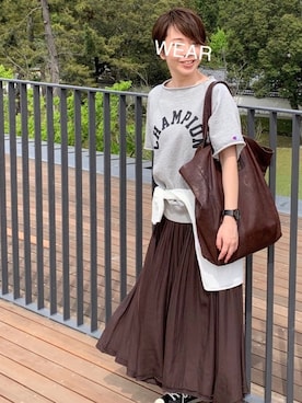 「アイテム（ピアス（両耳用））」を使った、jemilemoさん（レディース・153cm・40代）の春コーディネート