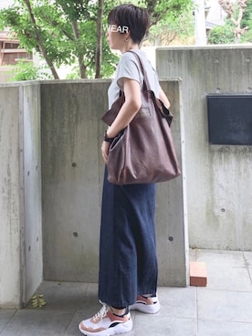 「アイテム（ピアス（両耳用））」を使った、jemilemoさん（レディース・153cm・40代）の秋コーディネート