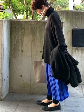「アイテム（ピアス（両耳用））」を使った、jemilemoさん（レディース・153cm・40代）の秋コーディネート