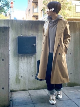 「アイテム（ピアス（両耳用））」を使った、jemilemoさん（レディース・153cm・40代）の冬コーディネート