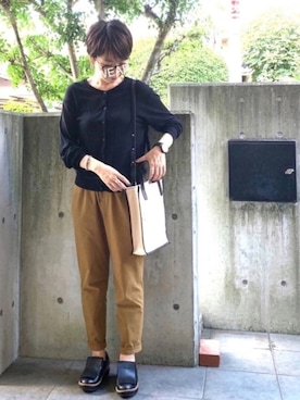 「アイテム（ピアス（両耳用））」を使った、jemilemoさん（レディース・153cm・40代）の秋コーディネート