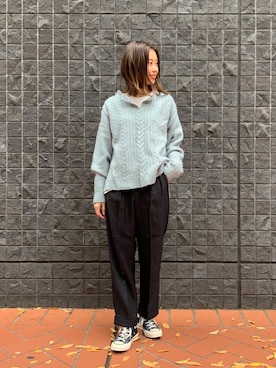 「meJane（ミージェーン）のアイテム」を使った、motomiさん（レディース・164cm）の秋コーディネート