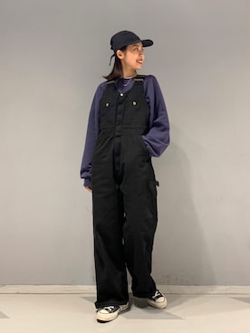 「Lee（リー）のアイテム（帽子）」を使った、motomiさん（レディース・164cm）の春コーディネート