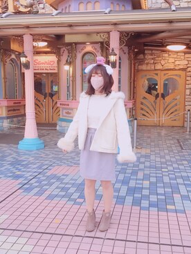 「earth（アース）のアイテム（ジャケット/アウター）」を使った、ちゃんさん（レディース・155cm）の冬コーディネート