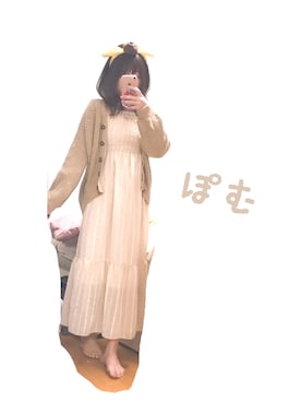 「NICE CLAUP（ナイスクラップ）のアイテム（ワンピース/ドレス）」を使った、のいちゃんさん（レディース・155cm）の春コーディネート