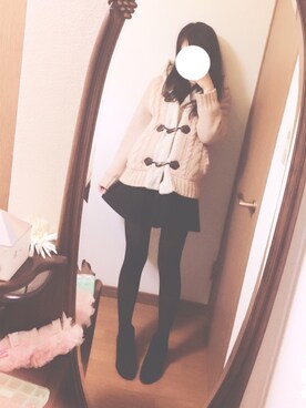 「Honeys（ハニーズ）のアイテム（ダッフルコート）」を使った、ѕніиои(16)さん（レディース・158cm）の冬コーディネート