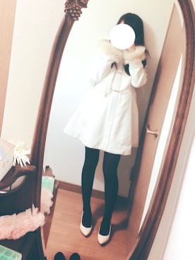 「Honeys（ハニーズ）のアイテム（ダッフルコート）」を使った、ѕніиои(16)さん（レディース・158cm）の冬コーディネート