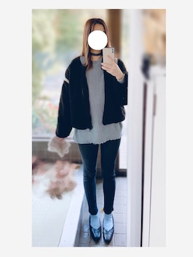 「アイテム（バレエシューズ）」を使った、Lilyさん（レディース・170cm）の秋コーディネート