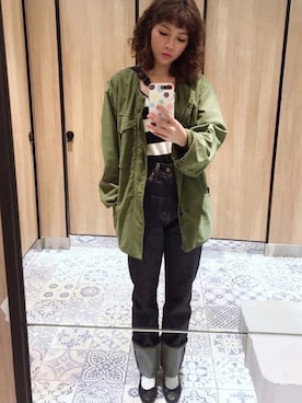 「701（ナナマルイチ）のアイテム」を使った、Mirandaさん（レディース・166cm）の冬コーディネート