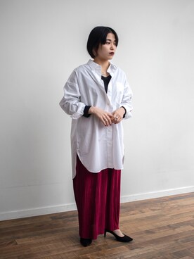 「大人古着」｜「アイテム（スカート）」を使った、CHIROさん（レディース・150cm）の春コーディネート