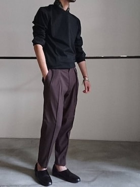 「RAINMAKER（レインメーカー）のアイテム」を使った、濱ノ上さん（メンズ・181cm）の春コーディネート
