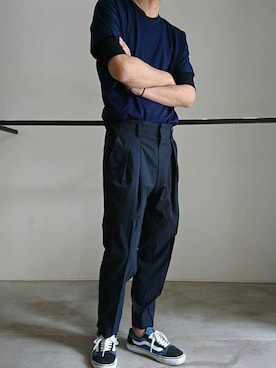 「RAINMAKER（レインメーカー）のアイテム」を使った、濱ノ上さん（メンズ・181cm）の春コーディネート