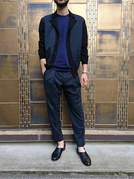 「RAINMAKER（レインメーカー）のアイテム」を使った、濱ノ上さん（メンズ・181cm）の春コーディネート