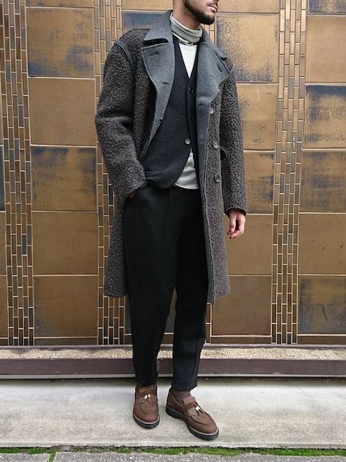 RAINMAKERのノーカラージャケットを使った人気ファッション