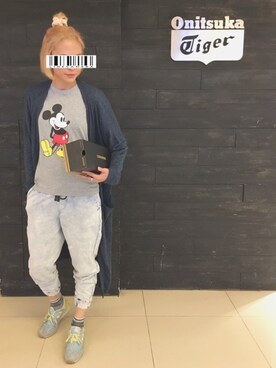 「MONKI（モンキ）のアイテム（ピーコート）」を使った、JWさん（レディース・170cm）の春コーディネート
