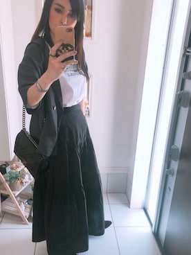 「ROLEX（ロレックス）のアイテム（腕時計）」を使った、kiriさん（レディース・160cm）の春コーディネート