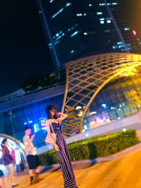 「Bardot（バルドー）のアイテム」を使った、菠萝麻子さん（レディース・166cm）の秋コーディネート