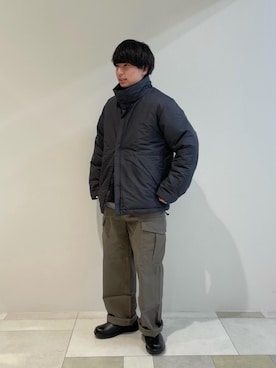 「MoonStar（ムーンスター）のアイテム（スリッポン）」を使った、平本　湧大さん（メンズ・164cm）の冬コーディネート