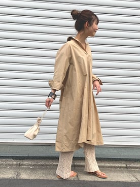 Zozotown限定 インドコットンスキッパーaラインワンピースを使った人気ファッションコーディネート Wear