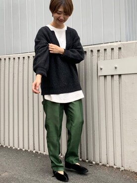 「CIAOPANIC TYPY（チャオパニックティピー）のアイテム（その他シューズ）」を使った、yumiさん（レディース・165cm）の秋コーディネート