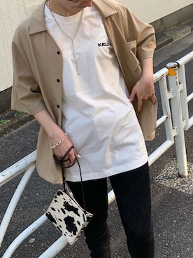 「CIAOPANIC TYPY（チャオパニックティピー）のアイテム（ブレスレット）」を使った、yumiさん（レディース・165cm）の春コーディネート