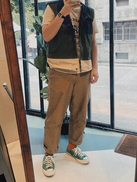 「TAIPEI」｜「アイテム（その他アウター）」を使った、wuweiさん（メンズ・178cm）の秋コーディネート