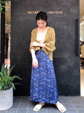 「FIL DE FER（フィルデフェール）のアイテム（タンクトップ）」を使った、kamata.さん（レディース・158cm）の春コーディネート