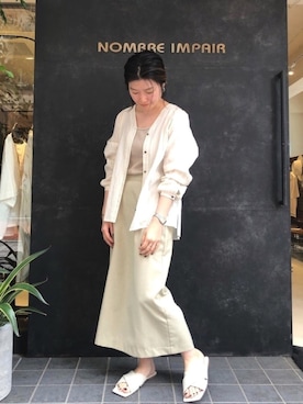 「FIL DE FER（フィルデフェール）のアイテム（タンクトップ）」を使った、kamata.さん（レディース・158cm）の夏コーディネート