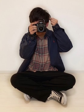 「レイヤードstyle」｜「アイテム（その他アウター）」を使った、JNKさん（メンズ・168cm）の冬コーディネート