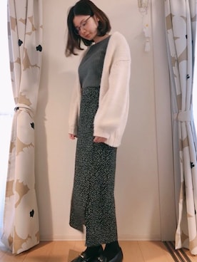 「A part by（アパートバイ）のアイテム（その他アウター）」を使った、mkaoriiiさん（レディース・158cm）の冬コーディネート