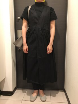 「スリッパ」｜「アイテム（ワンピース/ドレス）」を使った、かき氷さん（レディース・158cm）の秋コーディネート