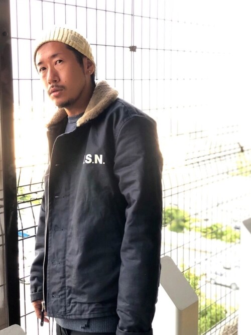 Avirex 熱田kouki Niimiさんのミリタリージャケットを使ったコーディネート Zozotown