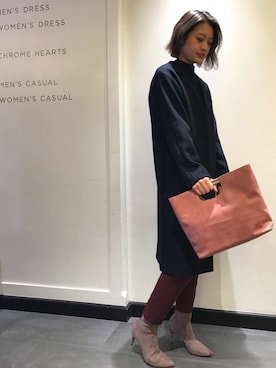 Rinko Takeuchiさん(レディース・164cm)の冬コーディネート