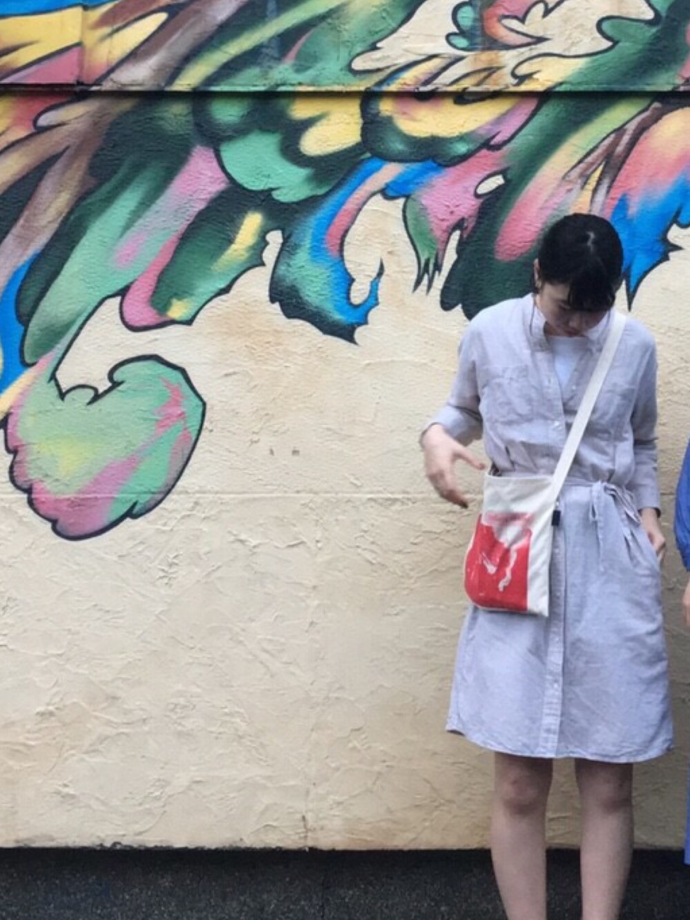 「ootd、ユニクロ、ビームス」｜「UNIQLOのアイテム（シャツワンピース、グレー系）」を使った、ゆんさん（レディース・160cm）の秋コーディネートの1枚目の写真