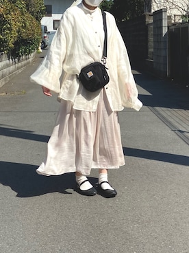 「消えそうな色コーデ」｜s a k iさん（レディース・155cm）の春コーディネート